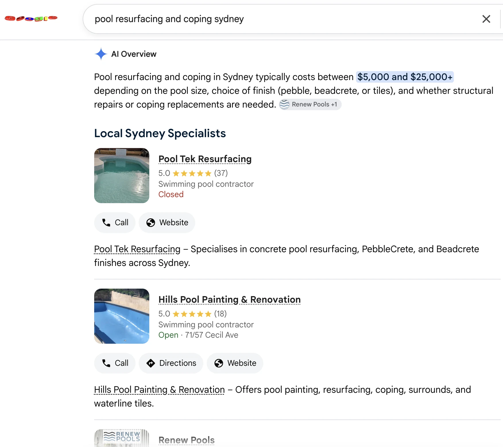Pool resurfacing and coping Sydney – Pool Tek Resurfacing
